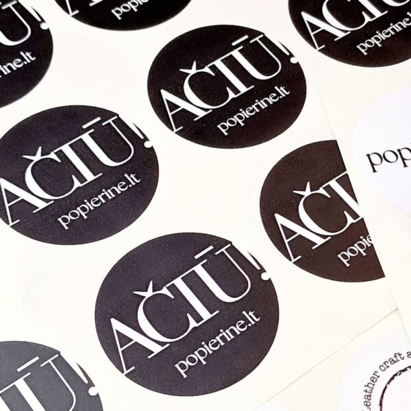 apvalus ploteriuoti lipdukai