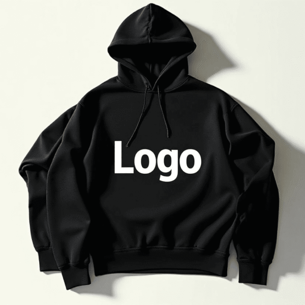 Džemperis su kapišonu ir logo
