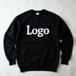 džemperis be kapišono su spauda juodas džemperis be kapišono su spauda juodas