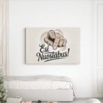 esi nuostabus paveikslas ant drobės pakabintas