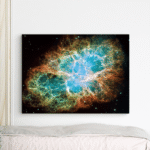 paveikslas ant drobės Krabo ūkas NASA interjere iš arti