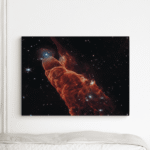 Herbig Haro paveikslas ant drobės NASA interjere iš arti