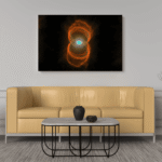 mycn18 nebula foto spauda ant drobės NASA ant sienos