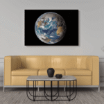 žemės planeta spauda ant drobės NASA nuotrauka