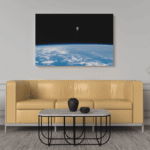 paveikslas ant drobės astronautas atvirame kosmose NASA interjere