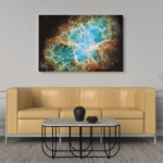 paveikslas ant drobės Krabo ūkas NASA interjere