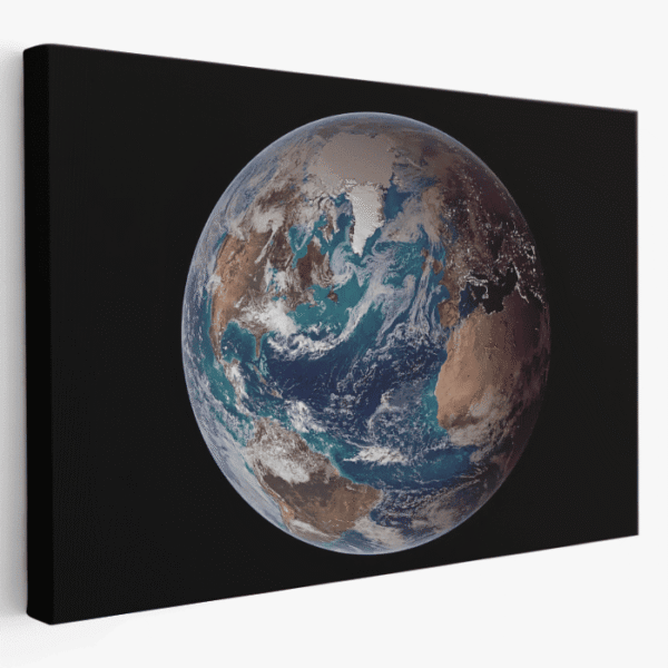 žemės planeta spauda ant drobės NASA nuotrauka iš arti