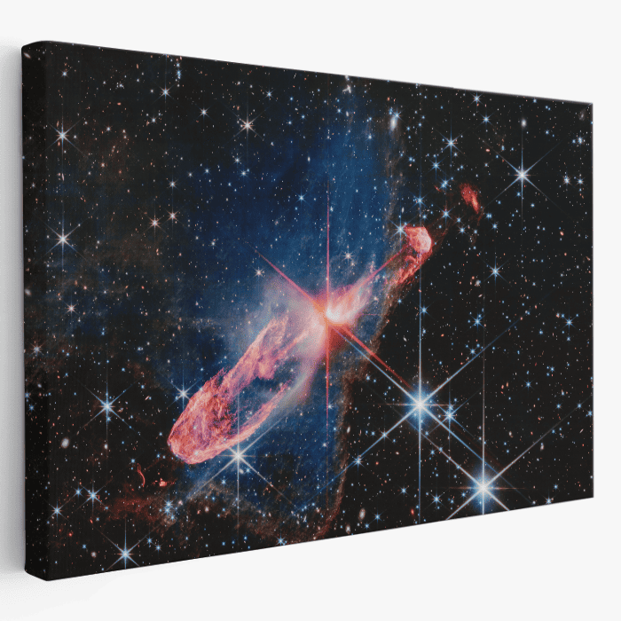 Herbig-Haro 4647 žvaigždės gimimas ant drobės Nasa Herbig-Haro 4647 žvaigždės gimimas ant drobės