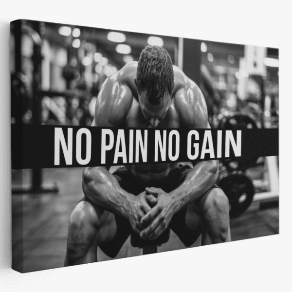no pain no gain paveikslas ant drobės no pain no gain paveikslas ant drobės