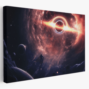 paveikslas ant drobės juodosios skylės horizontas iš arti