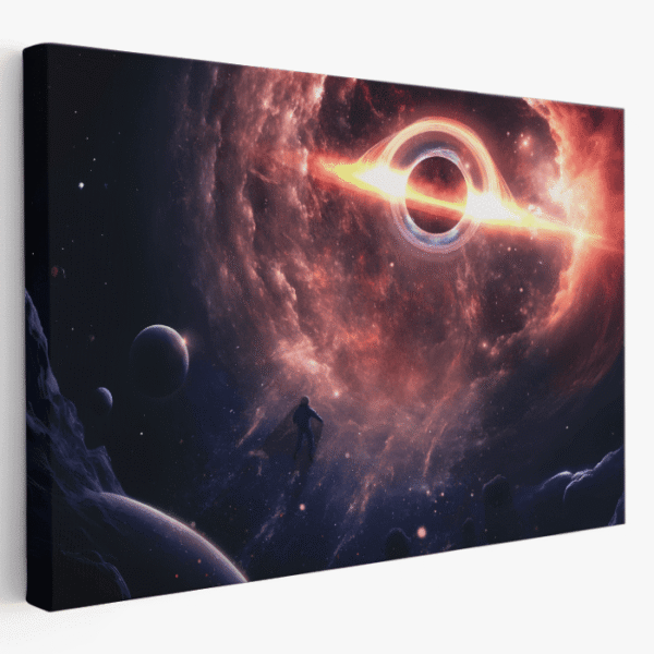 paveikslas ant drobės juodosios skylės horizontas iš arti