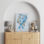 paveikslas ant drobės socialus su baldais