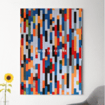 break the pattern paveikslas ant drobės ant sienos iš arti