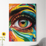 paveikslas ant drobės spalvos akis