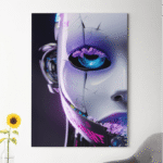 paveikslas ant drobės humanoidas iš arti