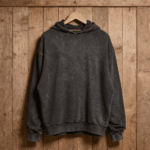 acid wash džemperis su imonės logotipais