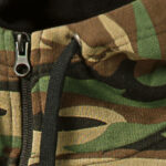 Kamufliažinio džemperio medžiaga