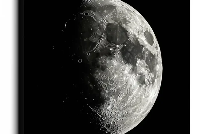 menulio atvaizdo spauda ant drobes kosmoso tema