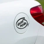 Automobilių lipdukas Diesel Inside ant automobilio