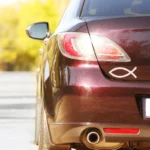 Automobilių lipdukas Jėzaus žuvytė ant automobilio